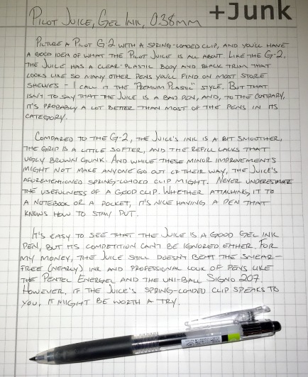 Pilot Juice Gel 0.5 mm Black Review — The Pen Addict
