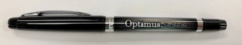 Inc. Optimus Black Felt Tip Pens with Caps, 2-Ct. Pack